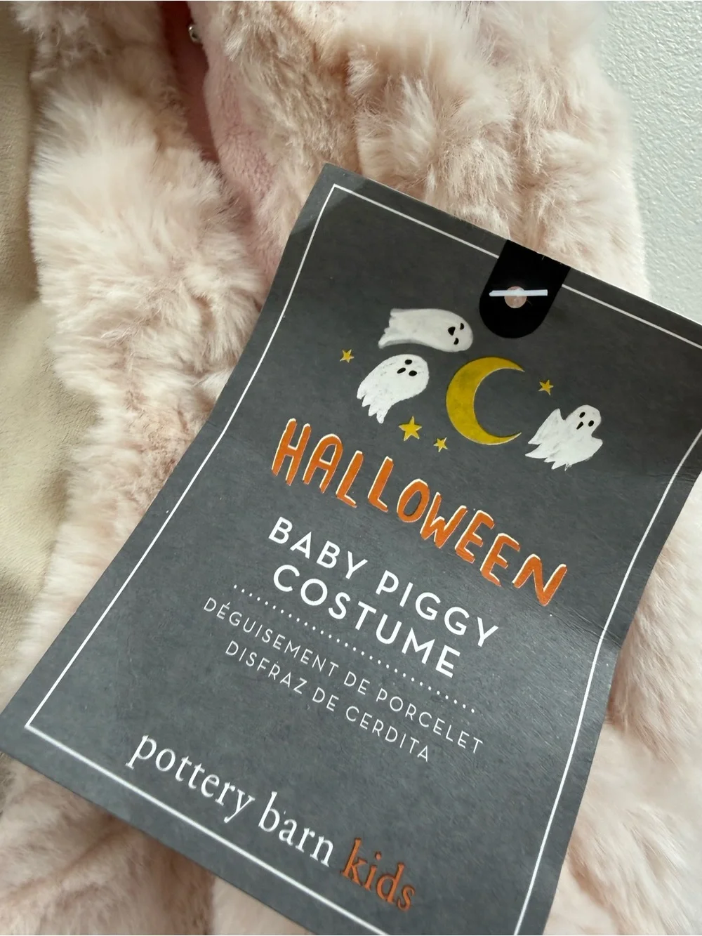 Pottery Barn Kids Pig Costume Baby Piggy 6-12 Months Halloween Piglet NEW 3003